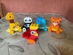 Duplo 10955 dierentrein + rode vogel, Ophalen of Verzenden, Duplo