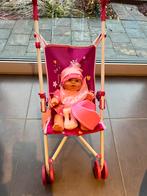 Poupée avec poussette et poupée avec maxi cosi, Enlèvement ou Envoi, Comme neuf