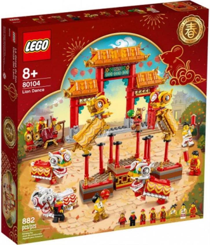 LEGO 80104 Chinees nieuwjaar Leeuwendans nieuw, Enfants & Bébés, Jouets | Duplo & Lego, Neuf, Lego, Ensemble complet, Enlèvement ou Envoi