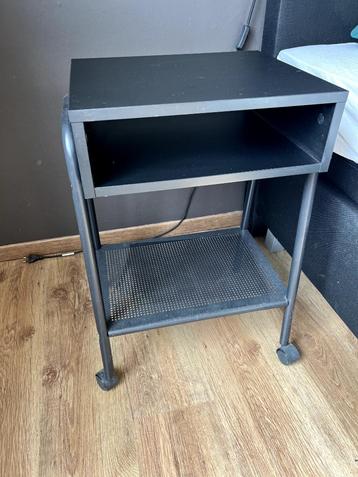 Zwarte nachtkastjes Ikea Setskog beschikbaar voor biedingen