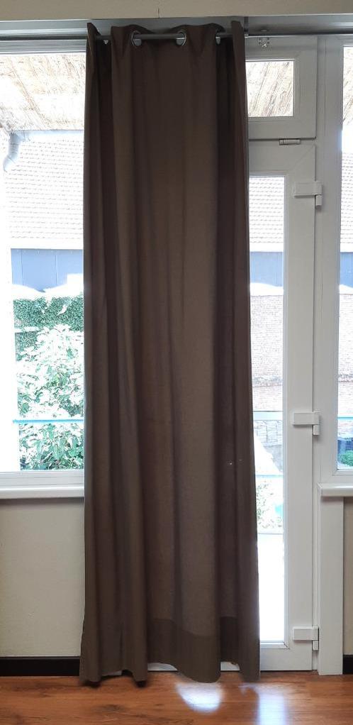 Gordijn, Huis en Inrichting, Stoffering | Gordijnen en Lamellen, Zo goed als nieuw, 200 cm of meer, 200 cm of meer, Groen, Ophalen