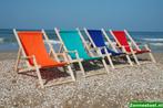 Strandstoel, Tuin en Terras, Tuinstoelen, Ophalen, Zo goed als nieuw, Hout, Stapelbaar
