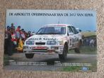 Affiche sport automobile "Vainqueurs du Rallye 24 H Ypres", Comme neuf, Enlèvement ou Envoi, Voitures