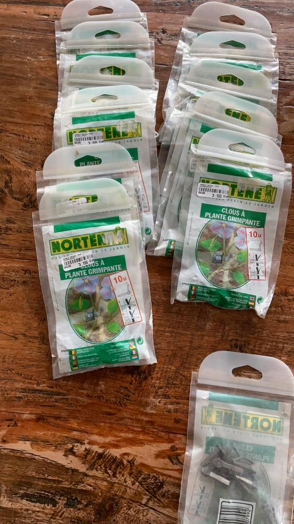 Metalen nagels voor klimplanten Nortene, Bricolage & Construction, Quincaillerie & Fixations, Neuf, Enlèvement ou Envoi