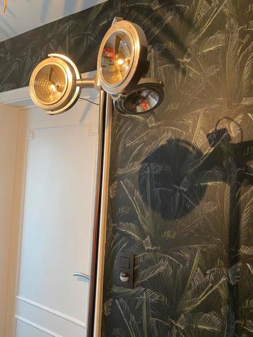 Staande lamp inox met 3 spots en dimmer beschikbaar voor biedingen