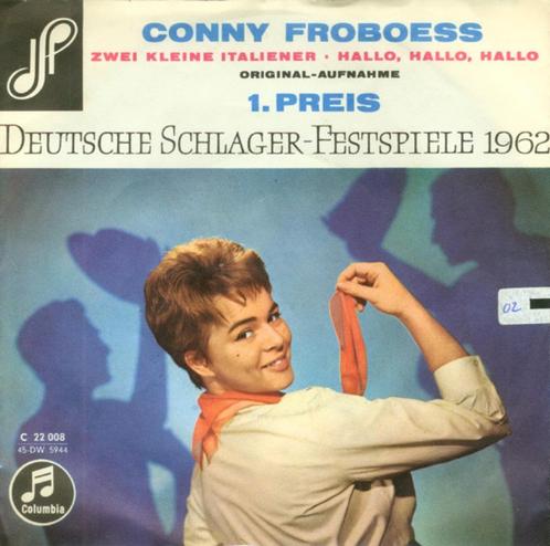 Conny Froboess - Zwei Kleine Italiener, Cd's en Dvd's, Vinyl Singles, Zo goed als nieuw, Single, Pop, 7 inch, Ophalen of Verzenden