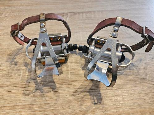 Diverse sets retro koersfiets pedalen, Fietsen en Brommers, Fietsonderdelen, Zo goed als nieuw, Racefiets, Crankstel of Pedalen