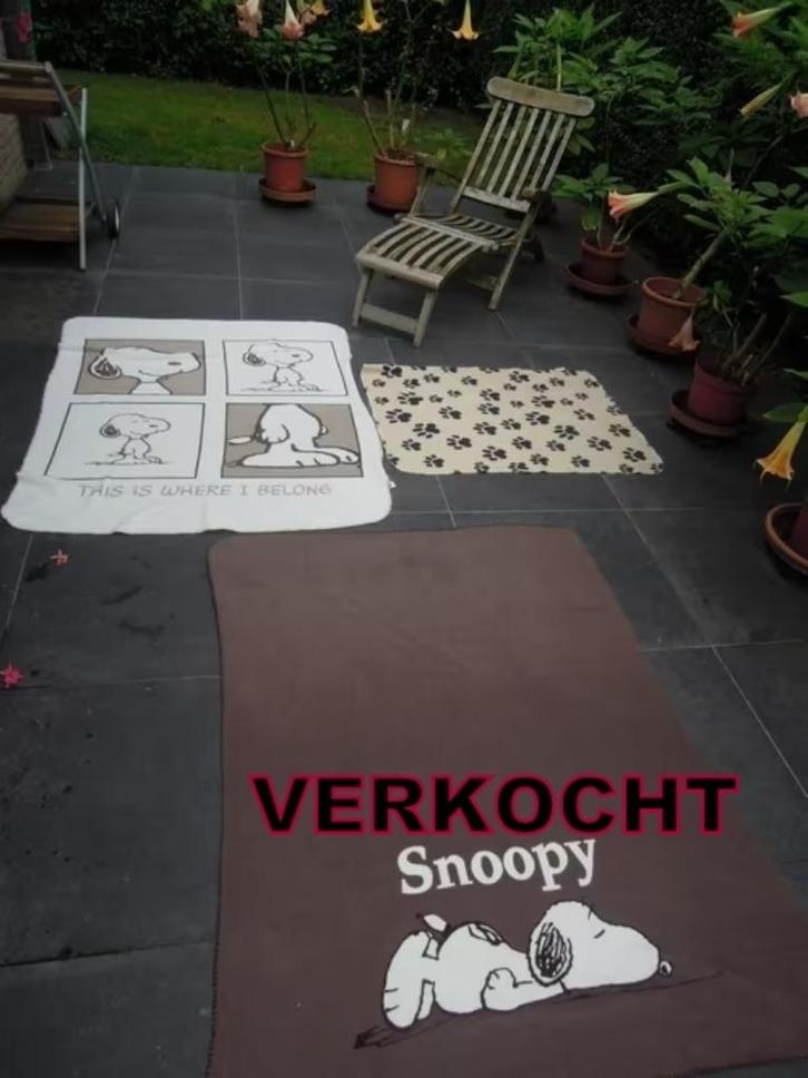 honden fleecer fleesdeken Snoopy, Dieren en Toebehoren, Honden-accessoires, Gebruikt, Ophalen of Verzenden