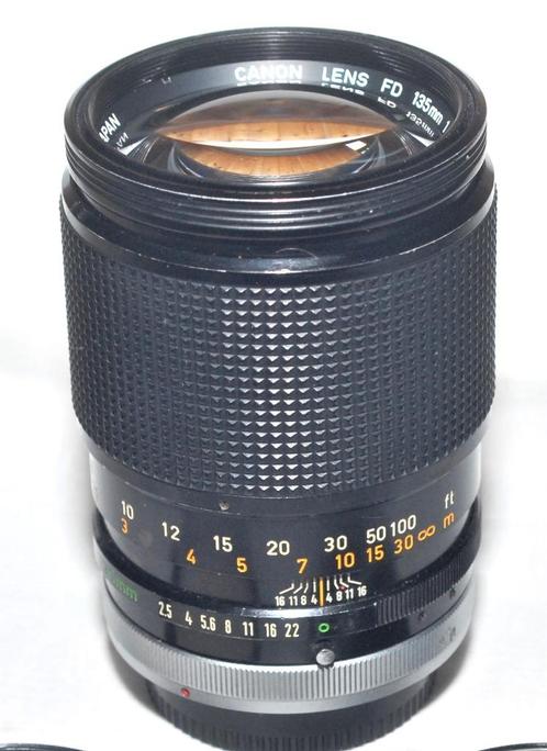 Canon FD 135 mm 2.5 S.C. voor Canon A-1 AE1 AE1-programma..., Audio, Tv en Foto, Fotocamera's Analoog, Gebruikt, Spiegelreflex