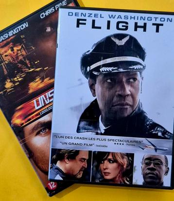 2x DVD films Flight et Unstoppable - Denzel Washington V2  beschikbaar voor biedingen