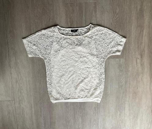 Elvira dames top - maat 38, Kleding | Dames, Topjes, Zo goed als nieuw, Maat 38/40 (M), Wit, Korte mouw, Ophalen of Verzenden