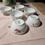6 tasses Porcelaine de Baudour Cerabel, Ophalen of Verzenden