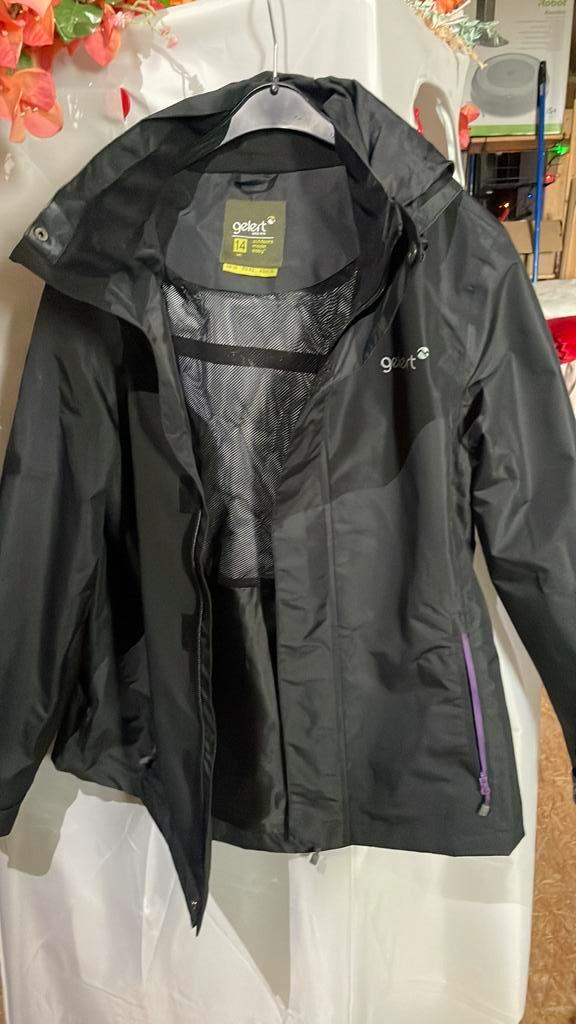 Regenjas zwart, Caravans en Kamperen, Regenkleding, Zo goed als nieuw, Regenjas, Ophalen