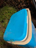 Blauwe koelbox (retro/Vintage), Caravans en Kamperen, Koelboxen, Ophalen, Gebruikt, Koelbox, Koelelement