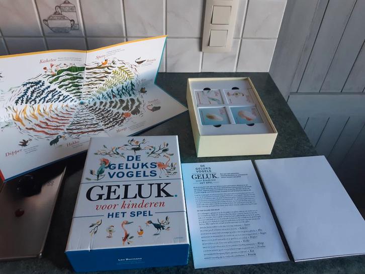 Geluksvogels gezelschapspel, Hobby en Vrije tijd, Gezelschapsspellen | Bordspellen, Zo goed als nieuw, Een of twee spelers, Drie of vier spelers