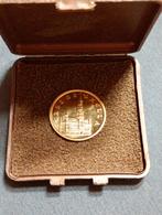 Gouden munt met doos 1000 jaar Brussel 1979 1979, Ophalen of Verzenden, Goud