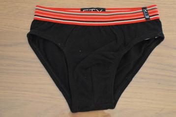 Texbasic Slip E.T.X underwear zwart rood wit boord 2/3 jaar