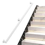 Moderne trapleuning 2 stuks 250 + 180 CM wit metaal NIEUW, Doe-het-zelf en Bouw, Ladders en Trappen, Nieuw, Ophalen of Verzenden