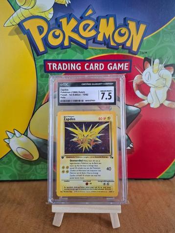 Zapdos Holo Fossil 1st CGC 7,5 beschikbaar voor biedingen