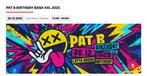 2 x Tickets Pat B Birthday Bash XXL 20 december, Tickets en Kaartjes, Twee personen