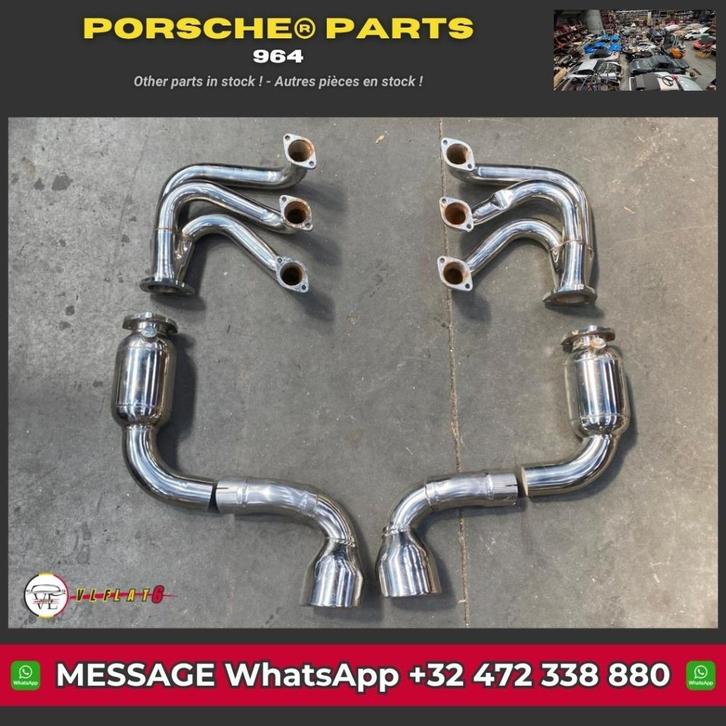 Porsche 964 uitlaatset met 200-cel katalysator, Auto-onderdelen, Uitlaatsystemen, Oldtimer onderdelen, Porsche, Gebruikt, Ophalen
