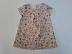 Mt 86 Lichtroze jurk met korte mouwen gezichtjes, ballonnen, Kinderen en Baby's, Babykleding | Maat 86, Meisje, Jurkje of Rokje