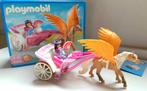 Playmobil 5143 Cheval Pégase et chariot- Complet, Ophalen of Verzenden, Zo goed als nieuw, Complete set