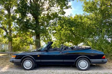 Saab 900 Turbo 16 Cabriolet, Cuir, Cabriolet, Boîte manuelle, Noir