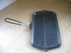 Rechthoekige rode barbecuegrill (gietijzeren braadpan). II, Huis en Inrichting, Ophalen of Verzenden, Gietijzer