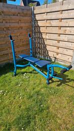 Adjustable bench with stands and negative slant, Ophalen of Verzenden, Zo goed als nieuw