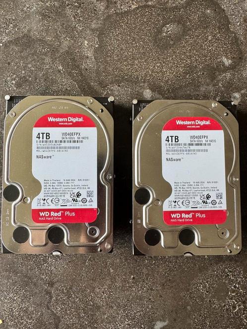 WD Red Plus - 4TB schijven (2 schijven), Computers en Software, Harde schijven, Zo goed als nieuw, Ophalen of Verzenden