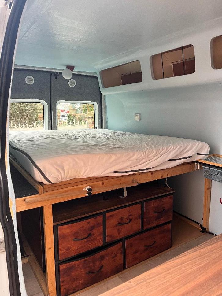 Ford Transit 2.2 TDCi (2013) H2L3 - 175 000 km, Caravanes & Camping, Camping-cars, Particulier, Modèle Bus ou Fourgon aménagé