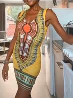 Uniek Afrikaans jurkje – levendige kleuren, ANDERE, Ophalen, Gedragen, Knielengte