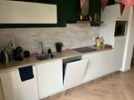 Moderne greeploze witte hoogglans keuken GEDEMONTEERD, Wit, Enkelwandige keuken, Ophalen of Verzenden, Zo goed als nieuw