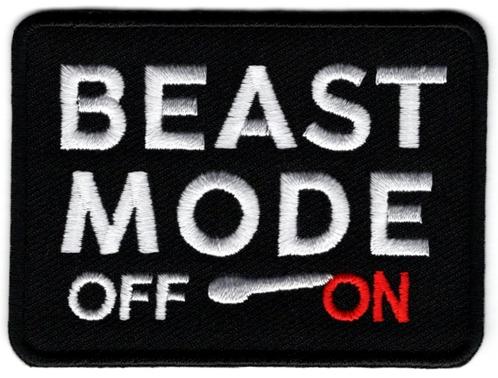 Beast Mode On stoffen opstrijk patch embleem, Motos, Accessoires | Autre, Neuf, Envoi