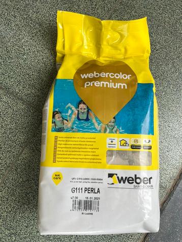 Webercolor premium G111 Perla grijs (3 zakken)  beschikbaar voor biedingen