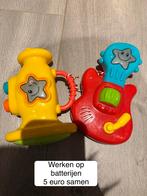 Gitaar en trompet op batterijen, Ophalen of Verzenden, Gebruikt, Overige typen, Met geluid