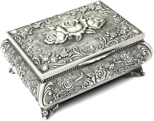 Boîte à bijoux | aspect argenté | LIVRAISON GRATUITE, Bijoux, Sacs & Beauté, Boîtes de maquillage & Beauty case, Neuf, Rigide