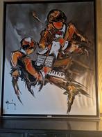 tableau huile sur toile Monnin C., Antiek en Kunst, Ophalen