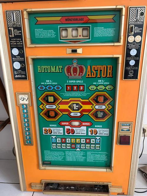 Rotomat Astor, Verzamelen, Automaten | Gokkasten en Fruitautomaten, Gebruikt, Gulden, Met sleutels, Ophalen