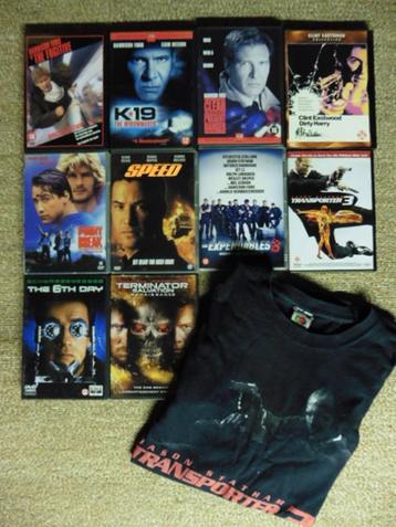 ACTIE Pakket (10 dvd's + gratis T-shirt Transporter 3) beschikbaar voor biedingen