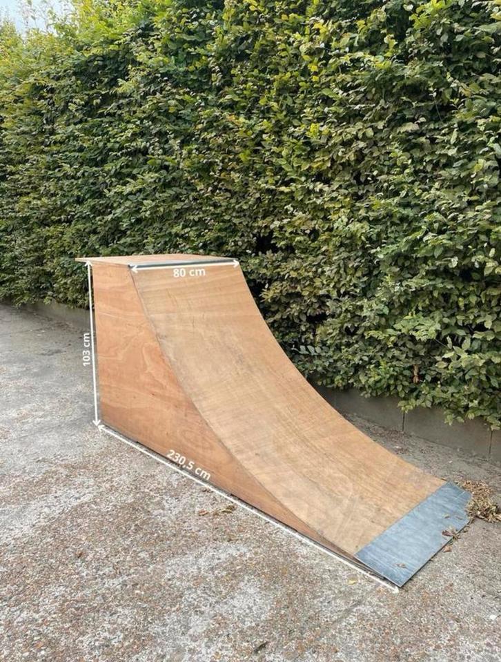 Skateramp uit hout, Sport en Fitness, Skateboarden, Zo goed als nieuw, Ophalen