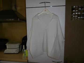 pull pour femmes H&M, L, blanc/beige disponible aux enchères