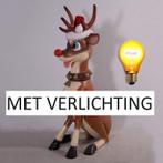 Reindeer Funny – Rendier met verlichte neus hoogte 112 cm, Ophalen, Nieuw