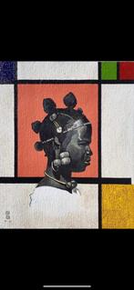 Origineel werk — Lourdes Nelly, Antiek en Kunst, Kunst | Schilderijen | Modern, Ophalen of Verzenden