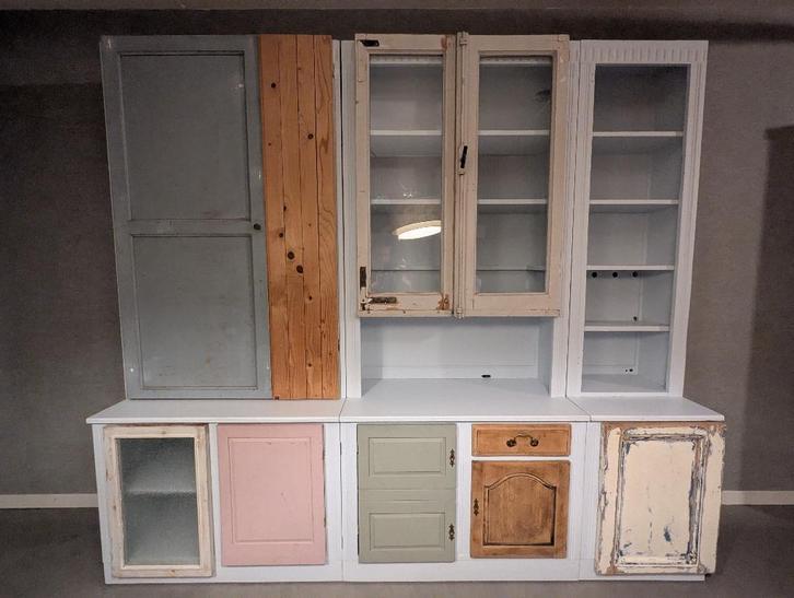 Armoire unique faite main en matériaux recyclés, Maison & Meubles, Armoires | Armoires murales, Utilisé, 200 cm ou plus, 200 à 250 cm