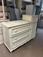 houten witte kast, Huis en Inrichting, Gebruikt, 100 tot 150 cm, Eikenhout, 3 of 4 laden