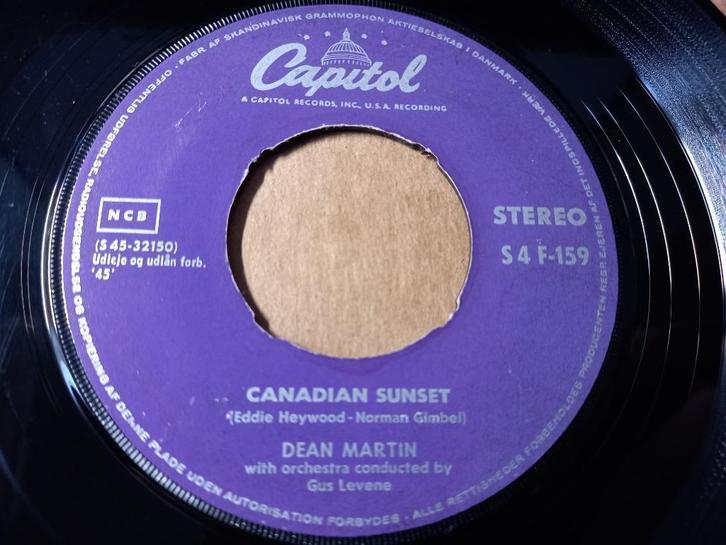Dean Martin ‎– Canadian Sunset '7, Cd's en Dvd's, Vinyl Singles, Gebruikt, Single, Pop, 7 inch, Ophalen of Verzenden