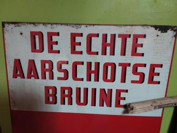 Emaille  plaat aarschotse bruine , reclameplaat