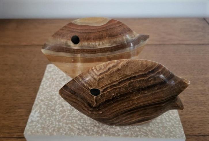 5 stenen sculpturen van dieren, Antiek en Kunst, Kunst | Beelden en Houtsnijwerken, Ophalen of Verzenden